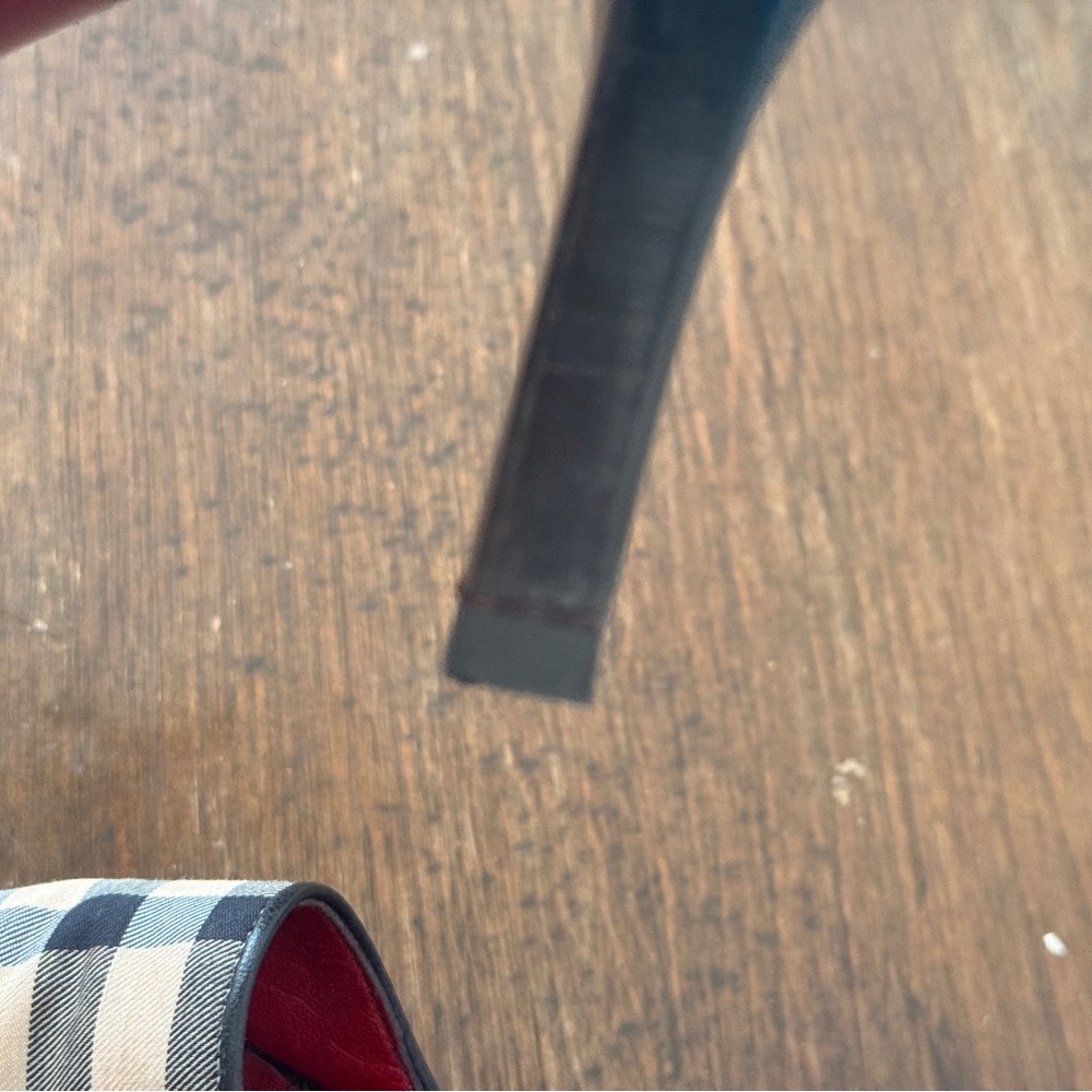 Burberry Black and Red Plaid Mules - Picture 4 of 5